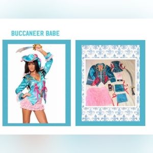 "BUCCANEER BABE!" WOMENS DELUXE PIRATE COSTUME SIZE LARGE NEW!
